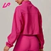 crop zipper jacket